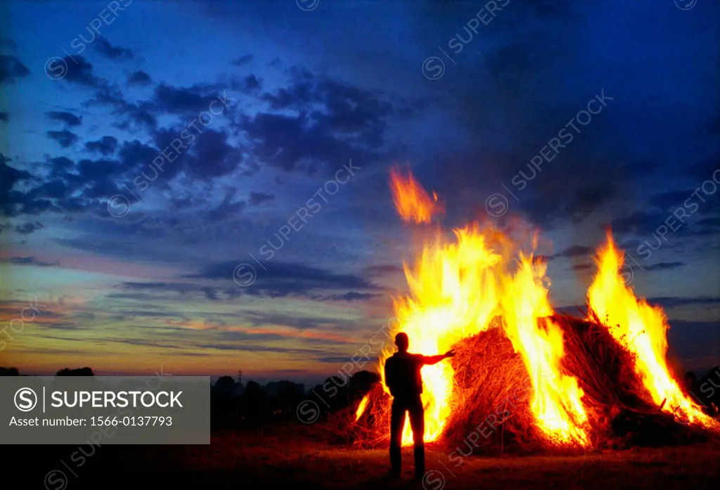 Summer equinox, people in Estonia are burning midsummer bonfires, that are called ´Jaanituli´ (St. John´s fire)