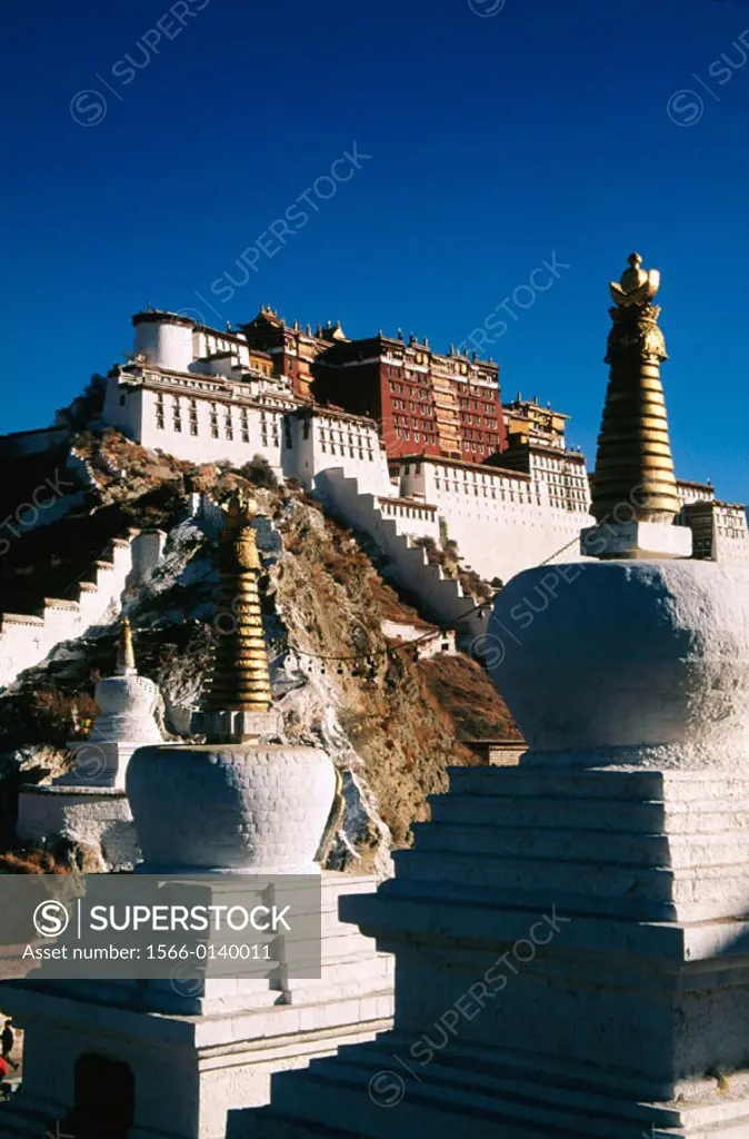Potala Palace, exiled Dalai Lama´s winter palace. Tibet