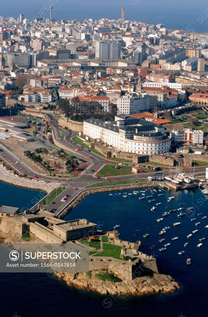 San Anton Castle in A Coruña. Galicia. Spain