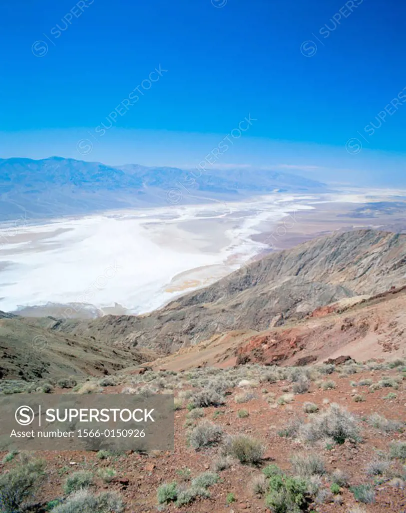 Death Valley from Dantes view. Death Valley National Park. Inyo county. California. USA
