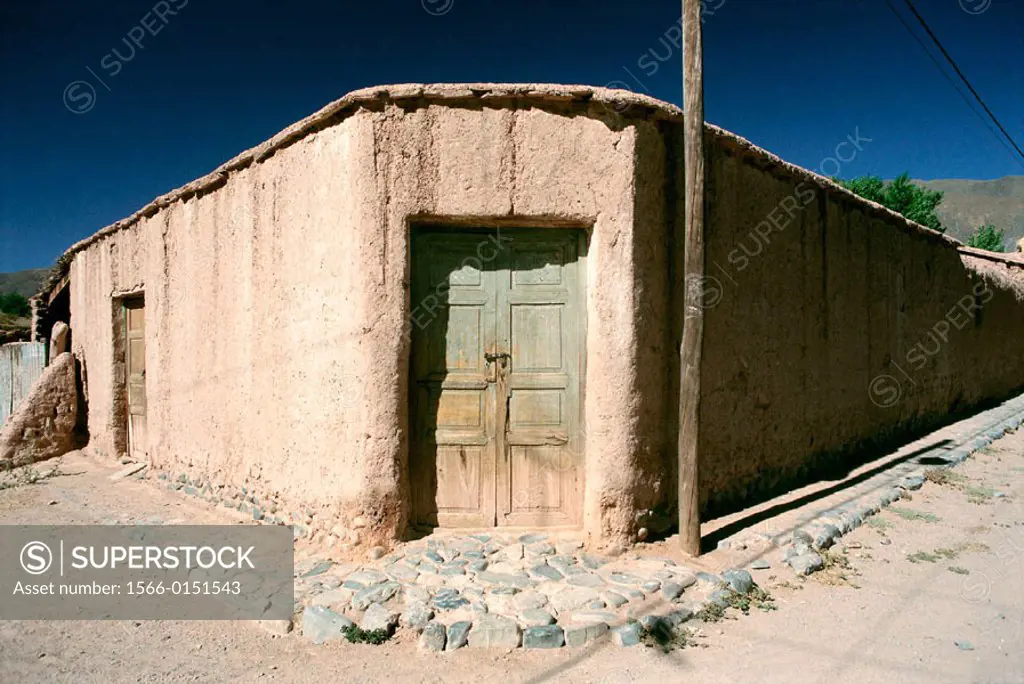 Old house destroyed by an earthquake. Poma Vieja. Salta province. Argentina