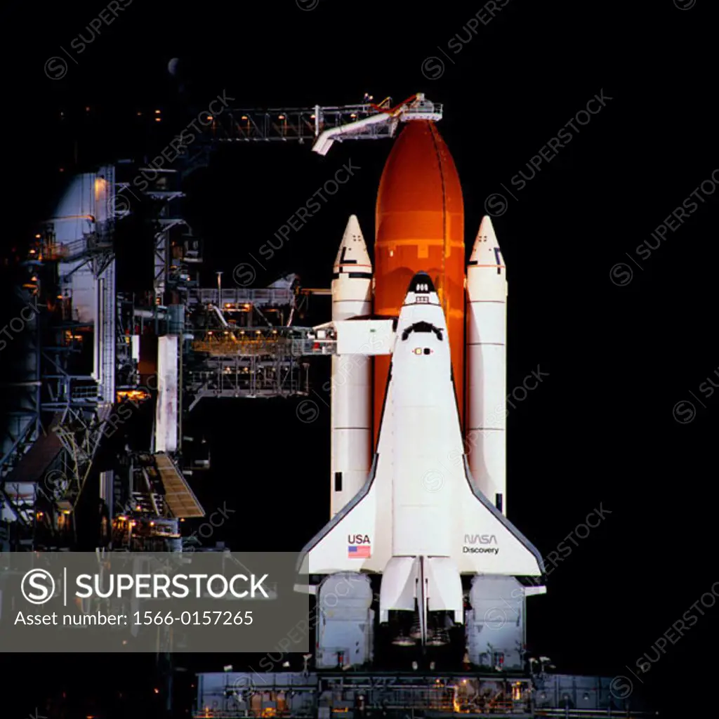Shuttle Discovery ready for launch. NASA - K.S.C. Florida. USA.