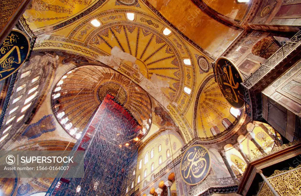 Interior of St. Sofia in Istambul. Turkey