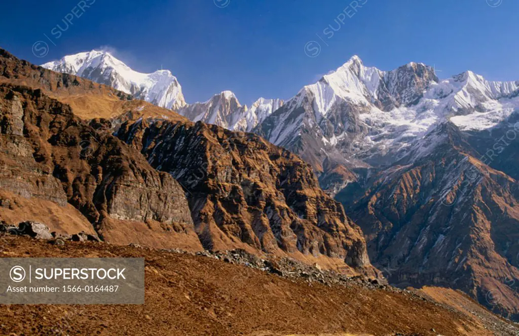 Annapurna Range from Annapurna base camp. Nepal
