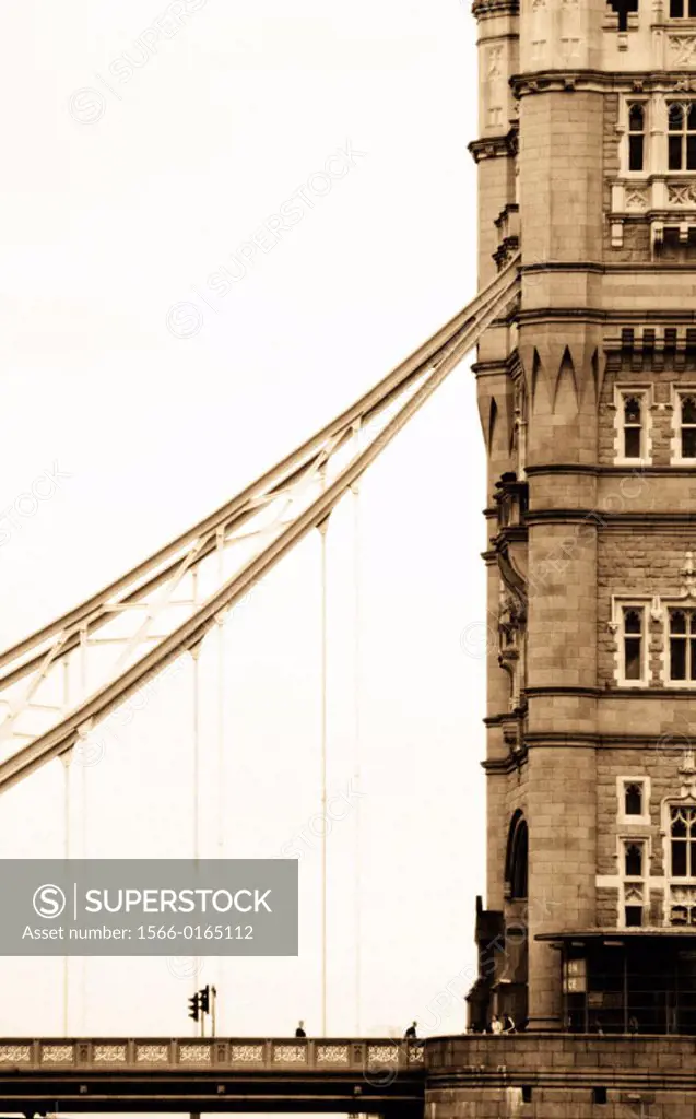 Detail of Tower Bridge. London. England