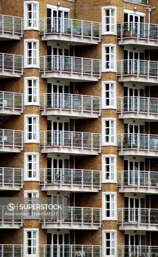 Structural patterns of new apartment buildings. London. England