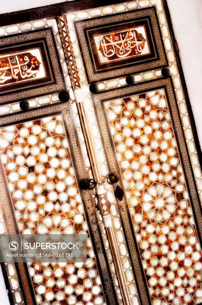 Door detail of the Harem, Topkapi Palace. Istanbul. Turkey