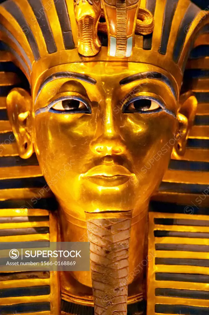 Tutankhamen death Mask. Egyptian Museum. Cairo. Egypt