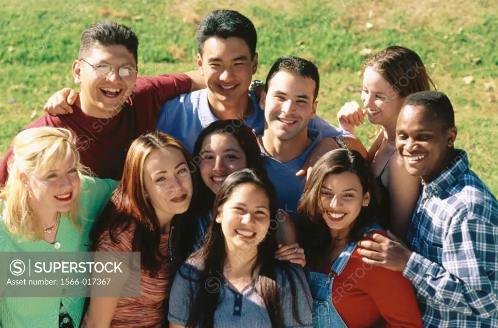 Multiethnic group of college students