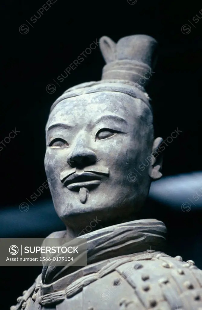 Terracotta Warrior, Xian, Shaanxi, China.