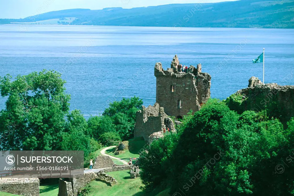 Urquhart castle at Loch Ness. Highlands. Scotland