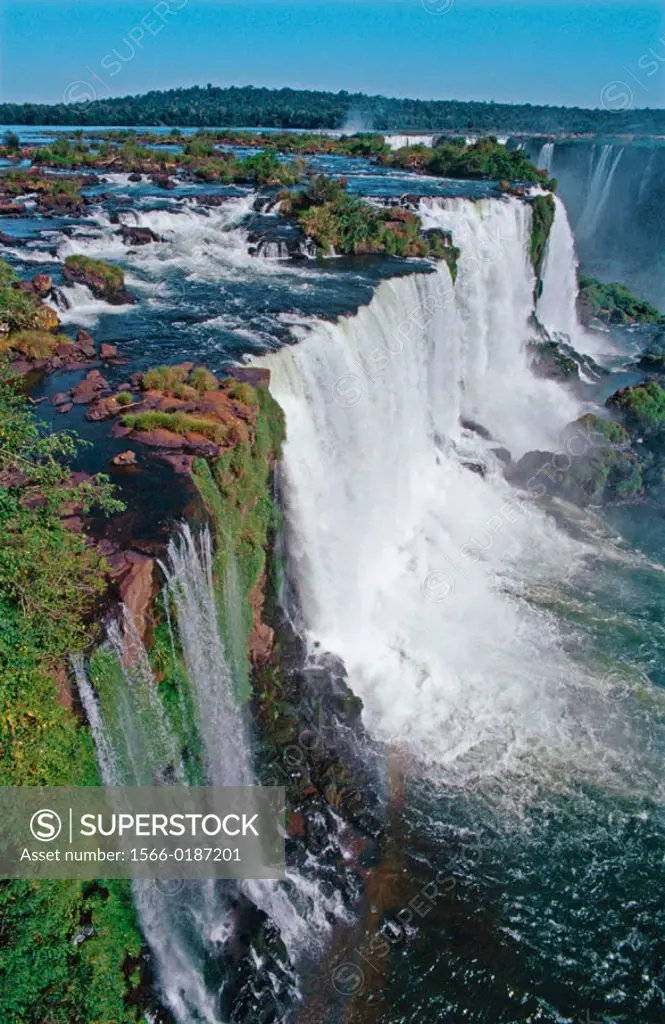 Iguazú falls. Brazilian side. Paraná state. Brazil.
