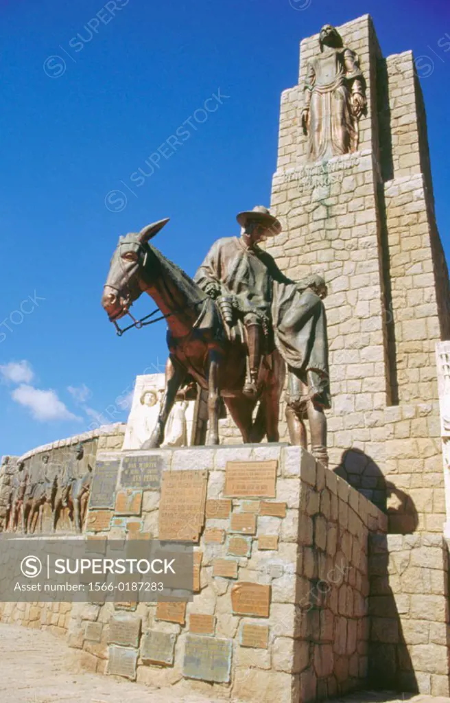 Monument to General San Martín. El Manzano Tunuyán. Mendoza. Argentina.