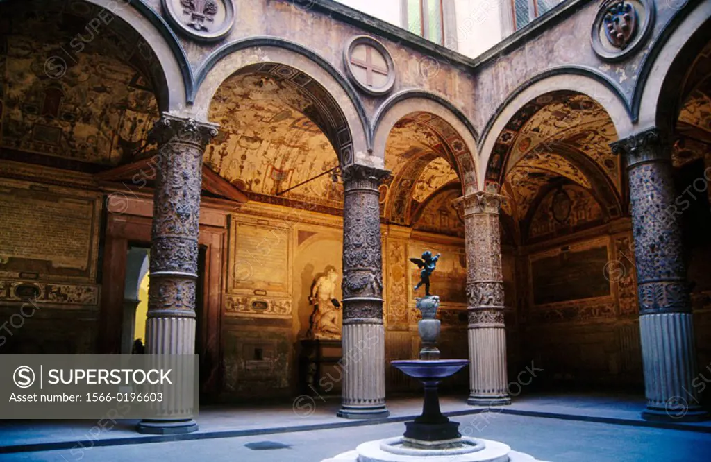 Palazzo Vecchio courtyard. Florence. Italy.