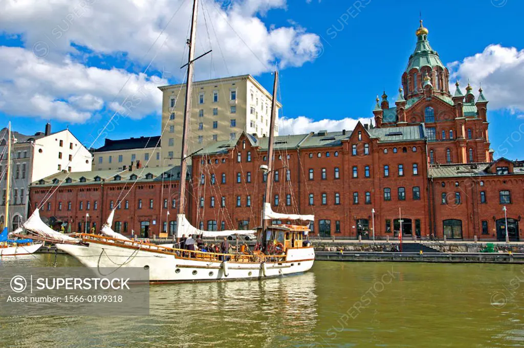 The harbour on Baltic sea. Helsinki. Finland