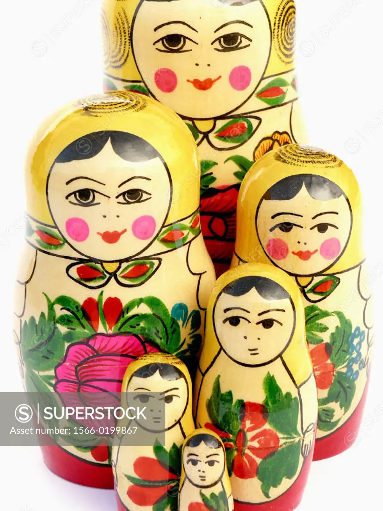 Matrioshka, russian wooden dolls