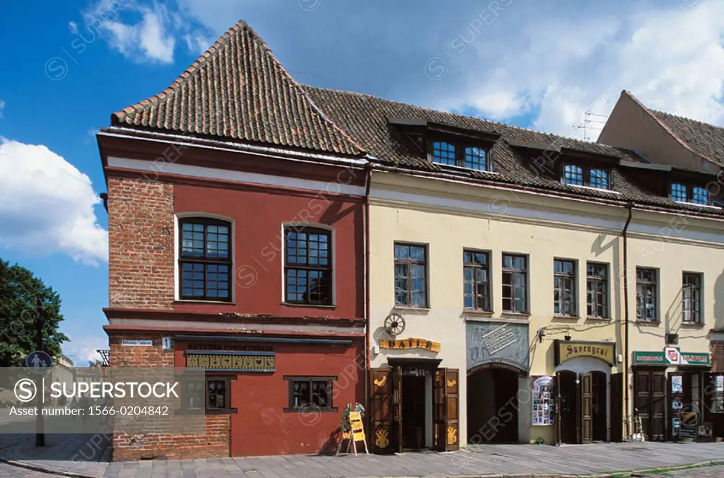German merchants´ houses (XVth-XVIth centuries). Town Hall square. Kaunas. Lithuania.