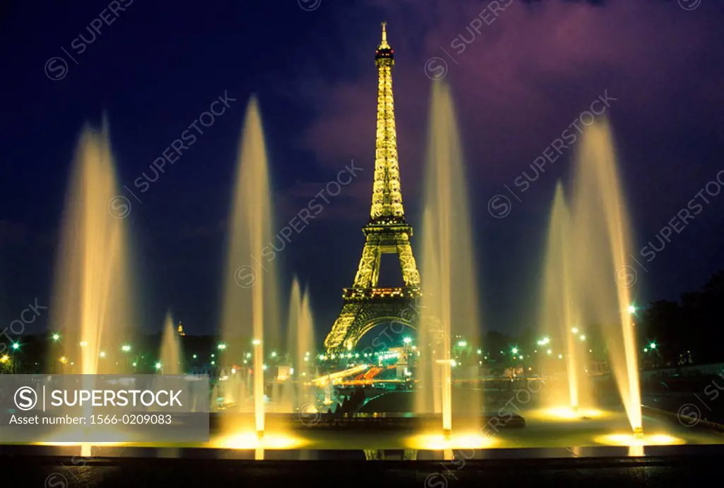Eiffel Tower and Trocadero. Paris. France