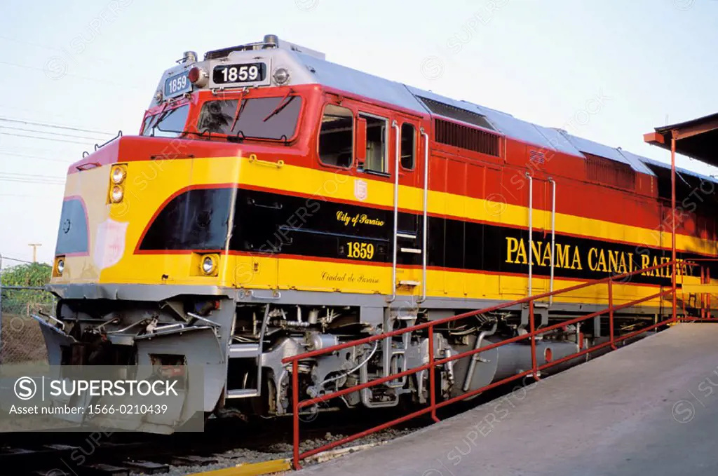 Canal train, Panama City. Panama