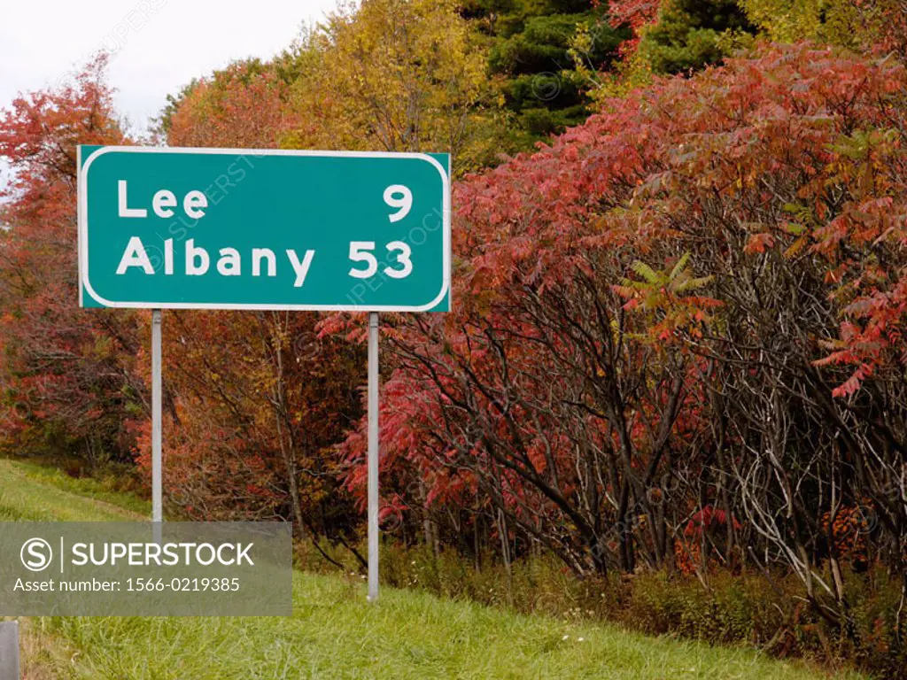 Lee sign. Massachusetts. USA.