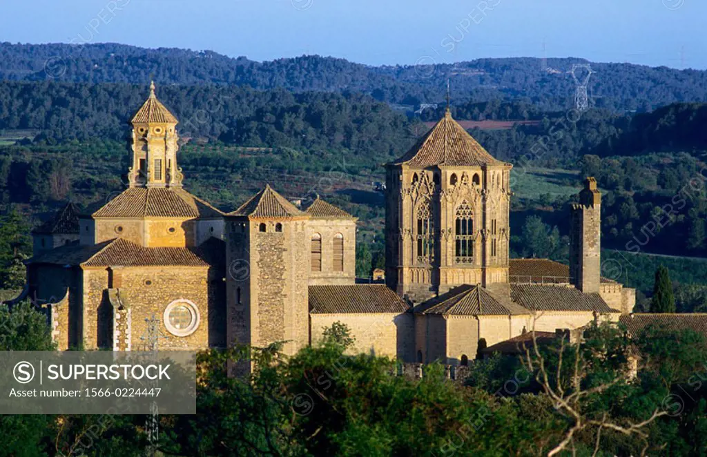 Poblet Cistercian monastery. Tarragona province, Spain