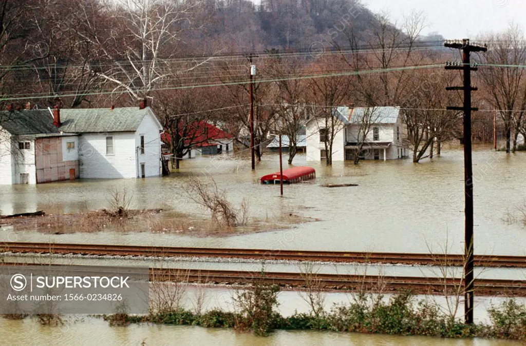 Severe flooding. Lebanon. Kentucky, USA