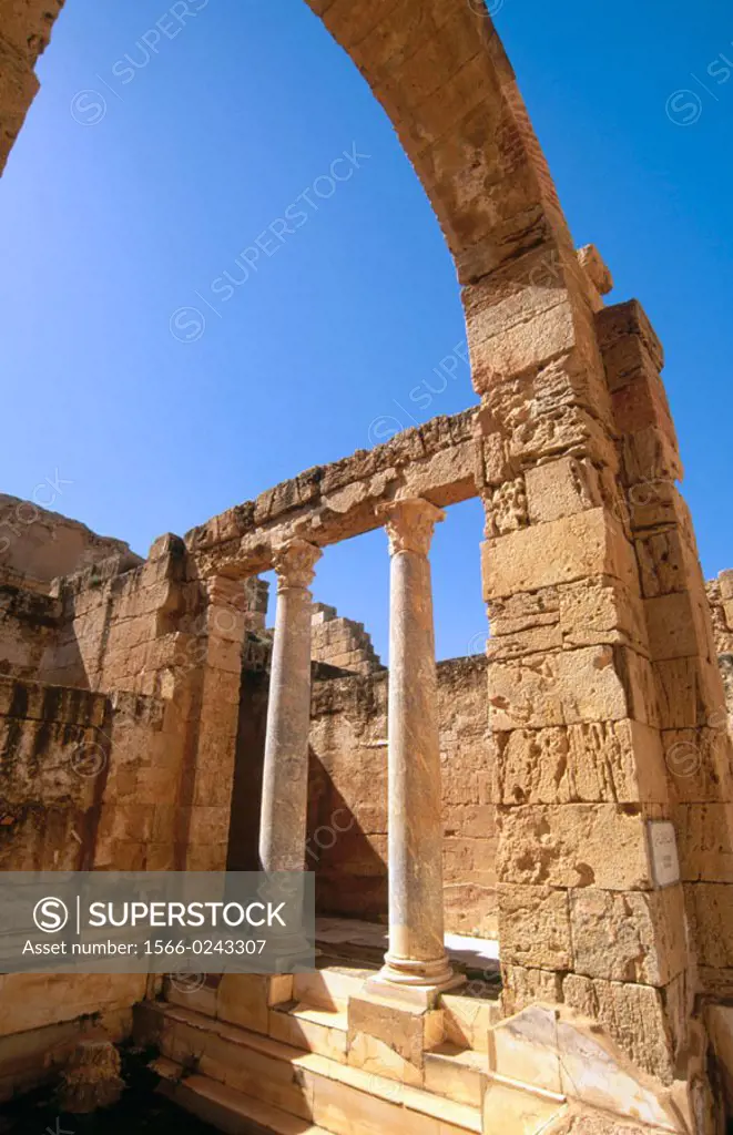 Hadrian´s Baths, ruins of Roman major city. Leptis Magna. Libya