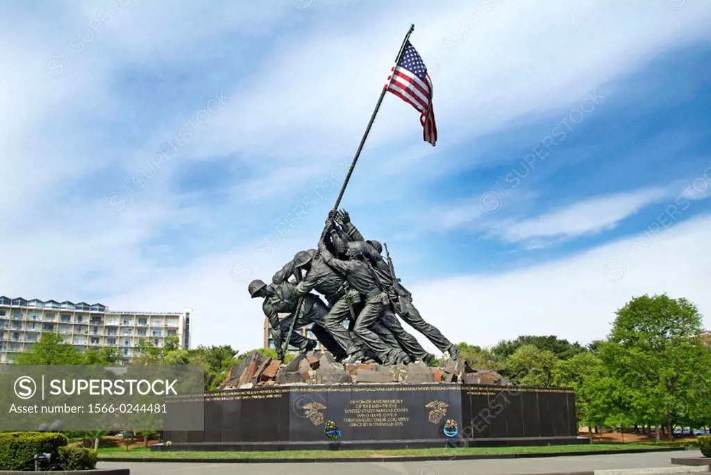 U.S. Marine Corps War Memorial. Arlington National Cemetery. Virginia, USA