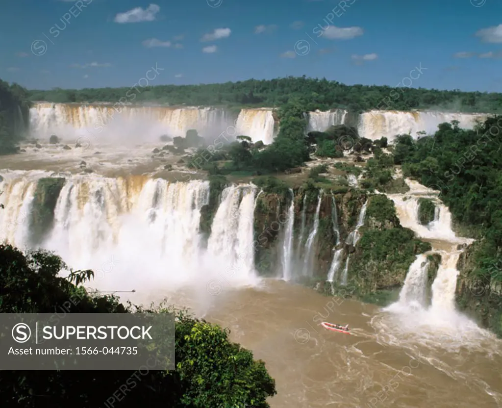 Iguazu falls. Argentina-Brazil border