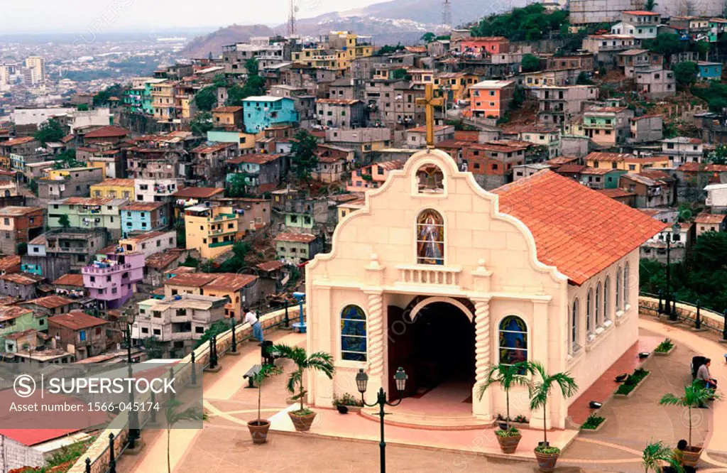 Santa Ana Chapel. Cerro Santa Ana. Guayaquil.