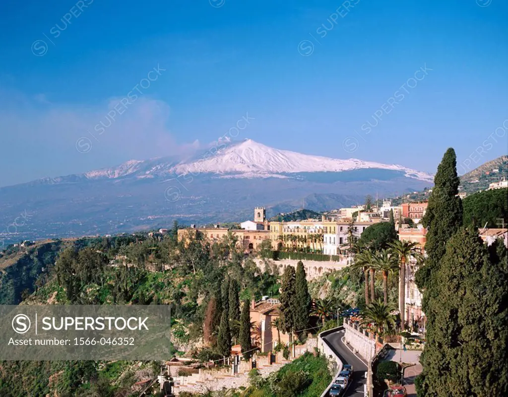 Etna Volcano. Taormina. Sicily. Italy