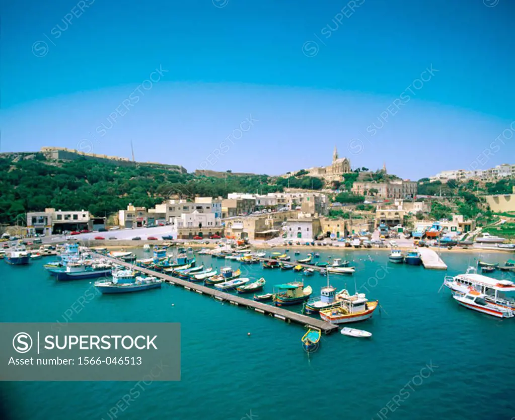 Harbour. Mgarr City. Gozo Island. Malta