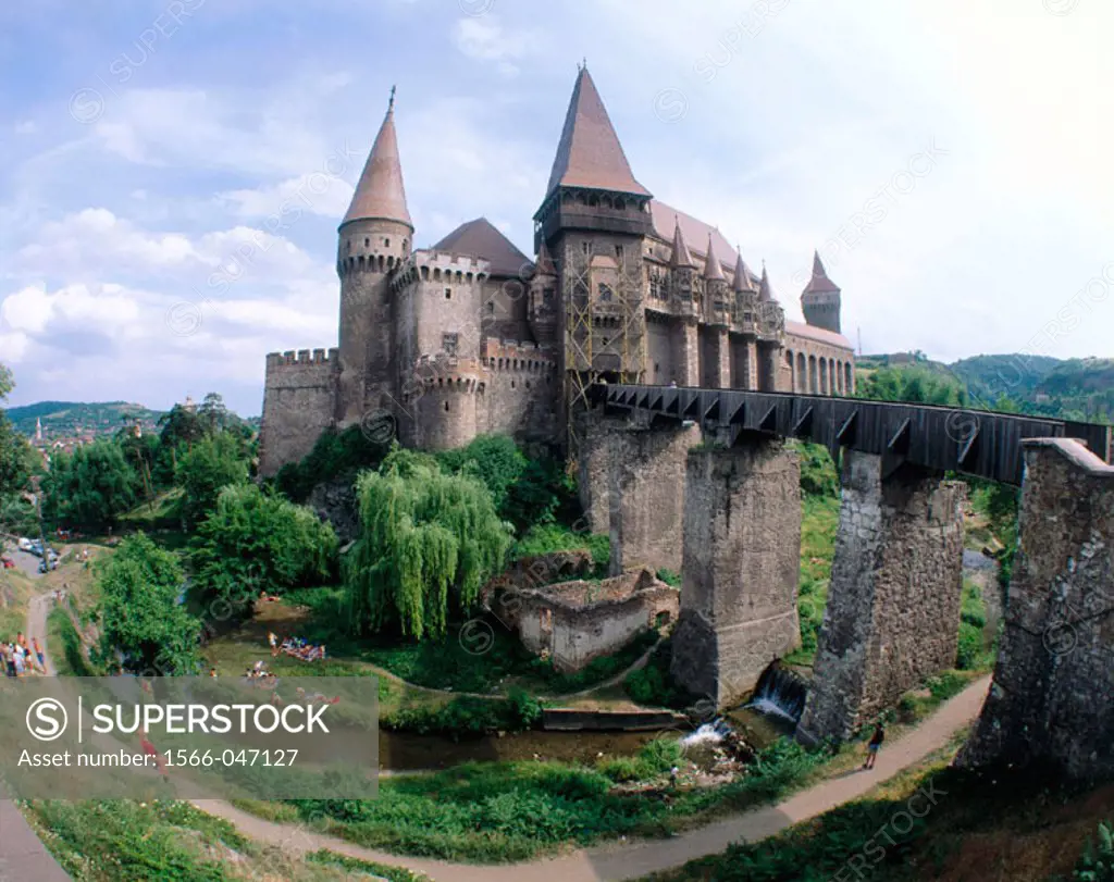 Gothic Castle. Hunedoara. Transylvania. Romania