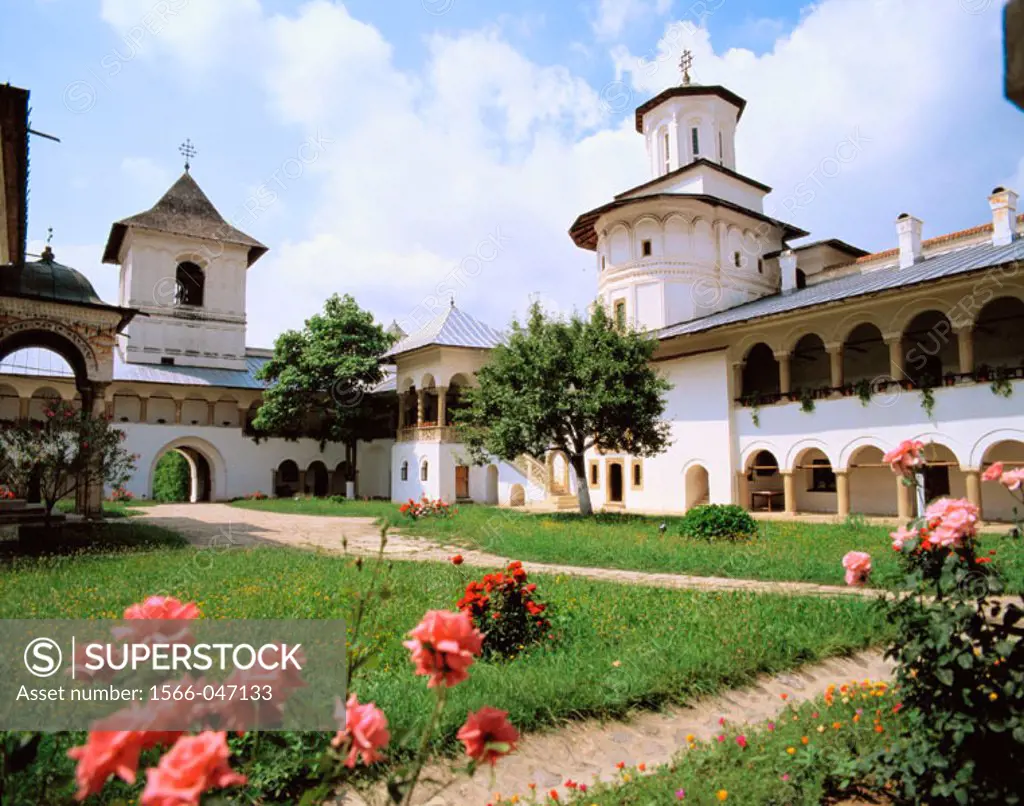 Fortified Horezu Monastery in Wallachia. Romania