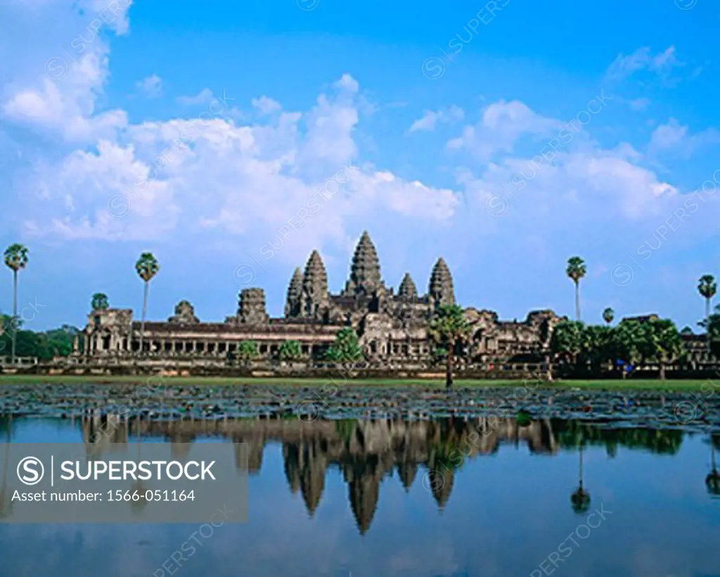Temple complex of Angkor Wat. Angkor. Cambodia