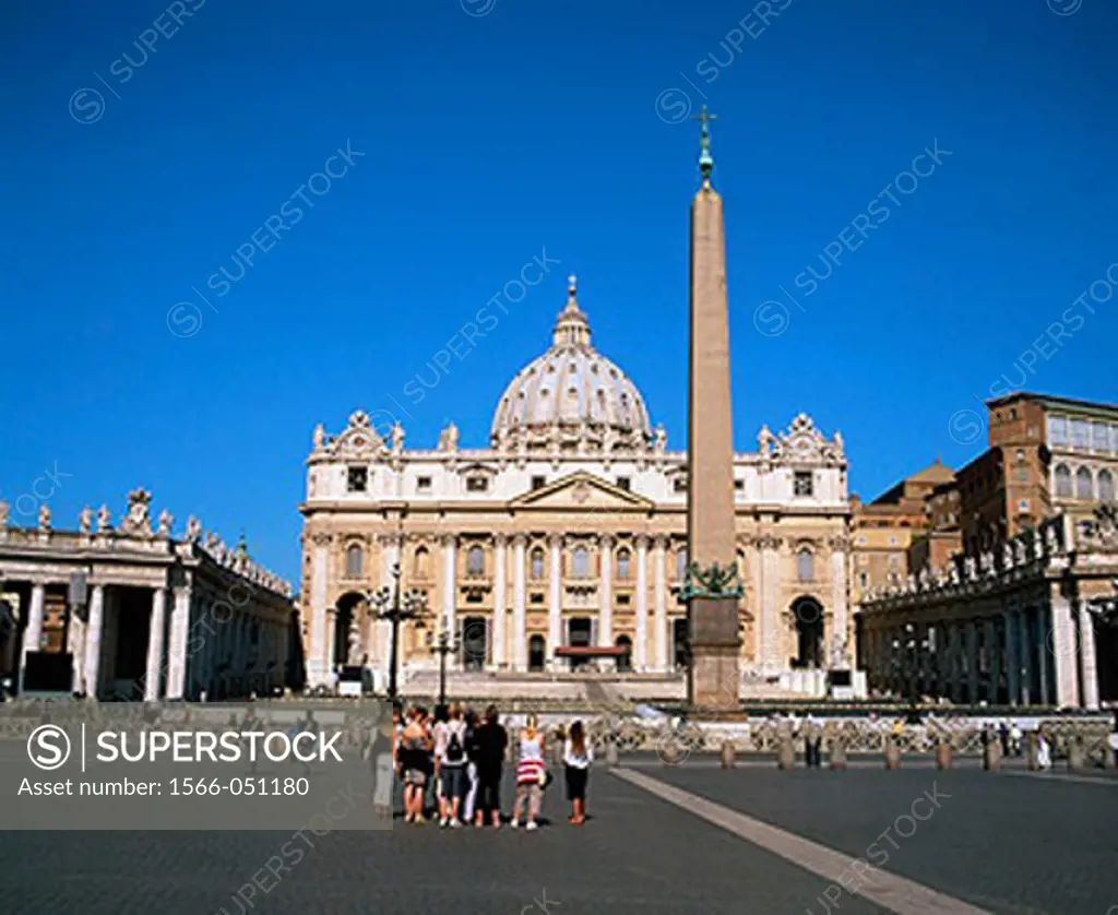 St. Peter´s Square and Basilica. Vatican City. Rome. Italy