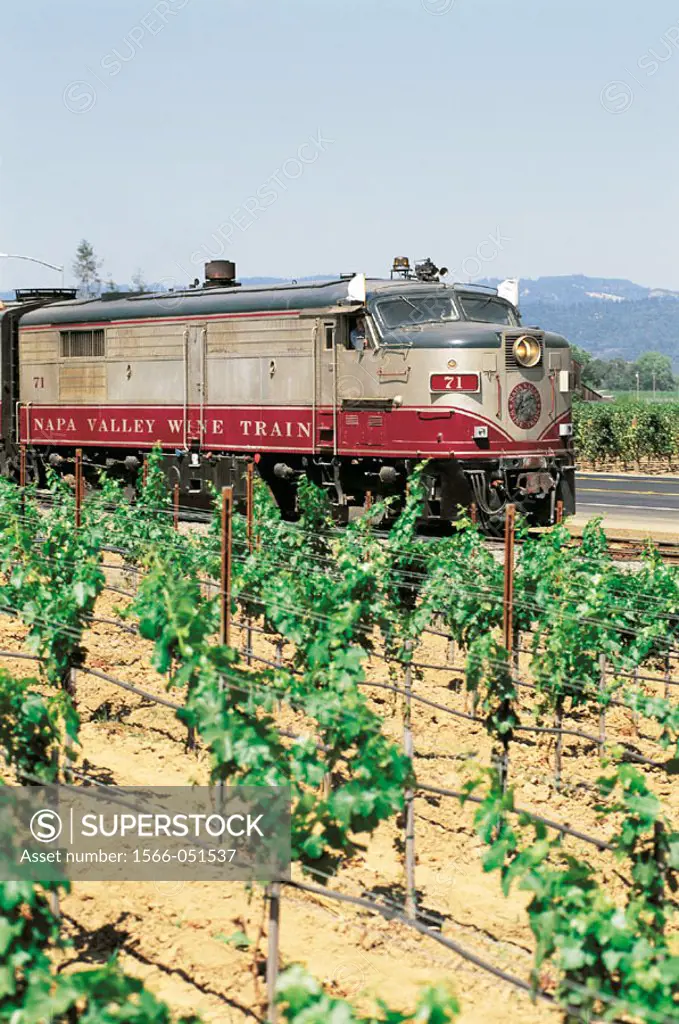 The Napa Railway. Napa Valley. California. USA