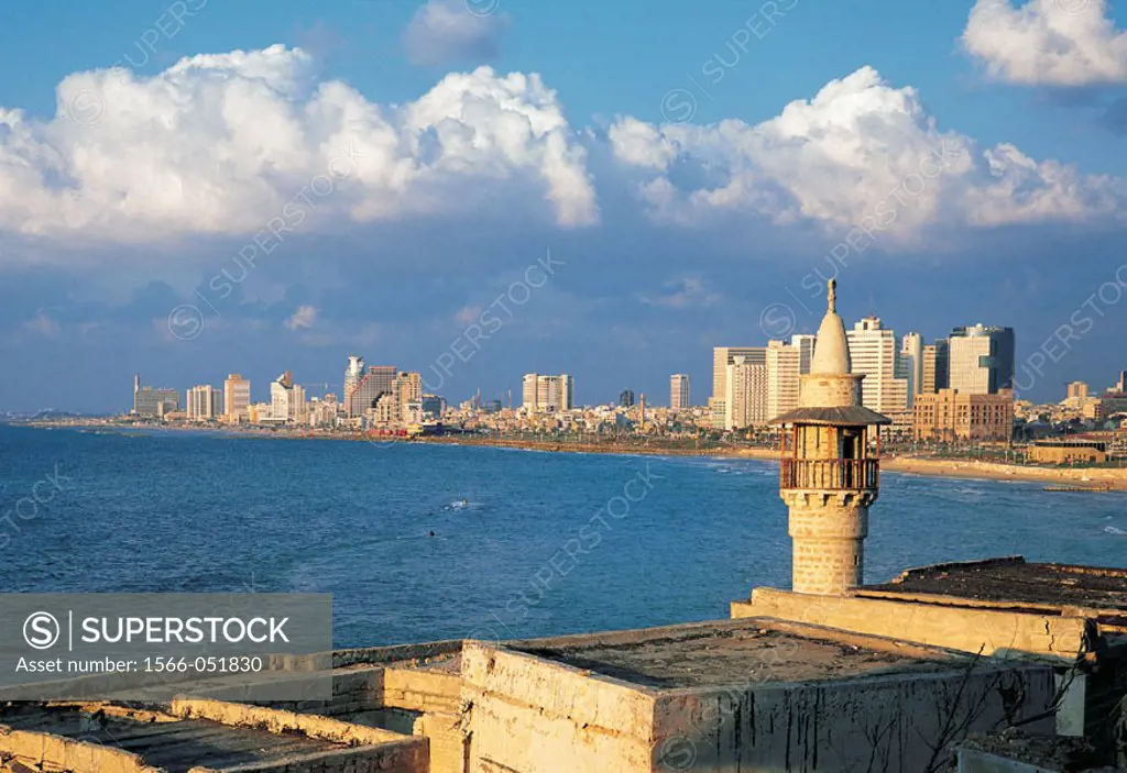 Overview of the city and shoreline. Tel Aviv. Israel