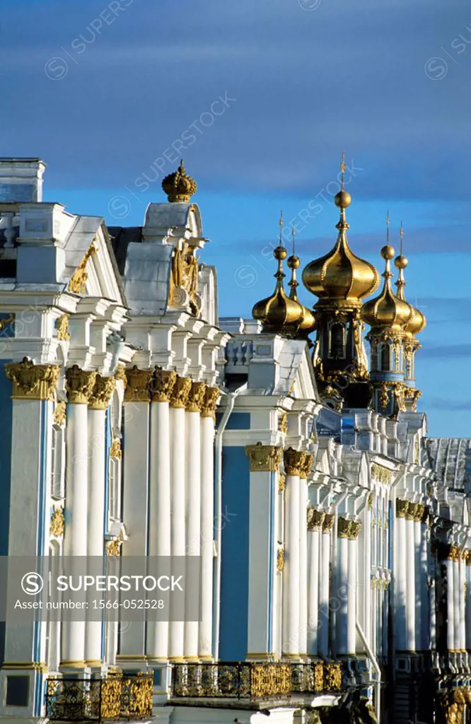 Catherine Palace main facade, Pushkin. St. Petersburg. Russia