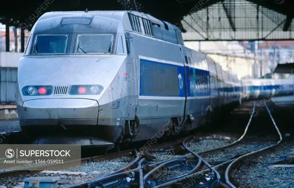 TGV (High-Speed train). Hendaye. France (Spanish-French border)