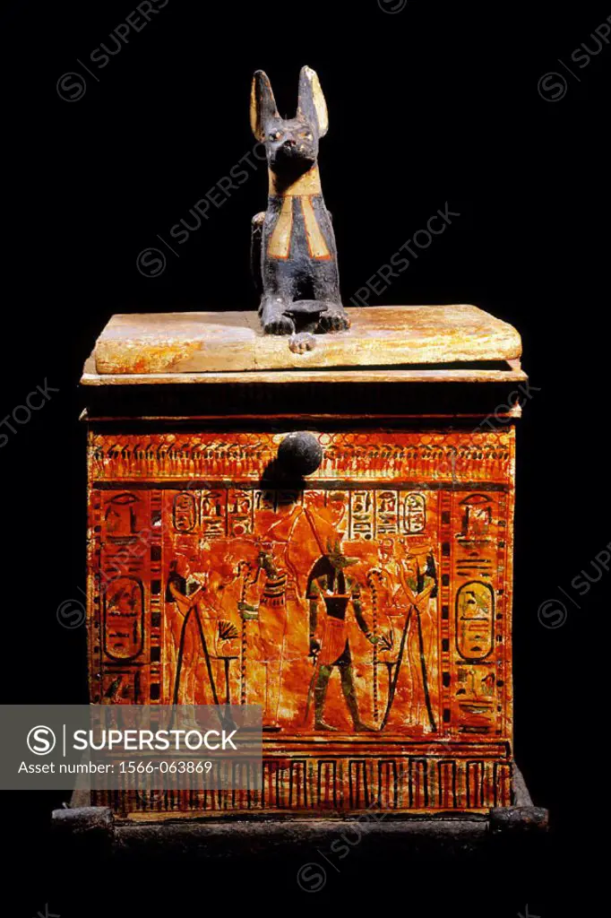 Canopic chest. Egyptian Museum. Egypt