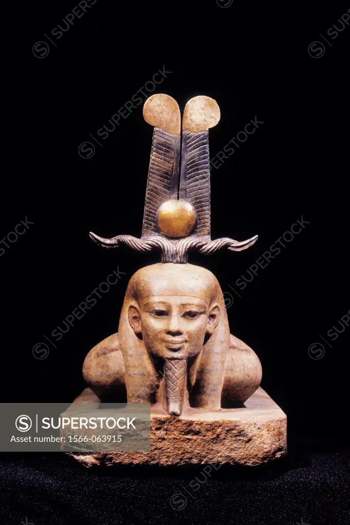 Statue of Osiris lying, 26th dynasty. Egyptian Museum. Egypt