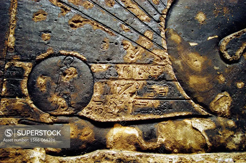 Detail of ceiling at temple of Hathor. Dandarah, Egypt