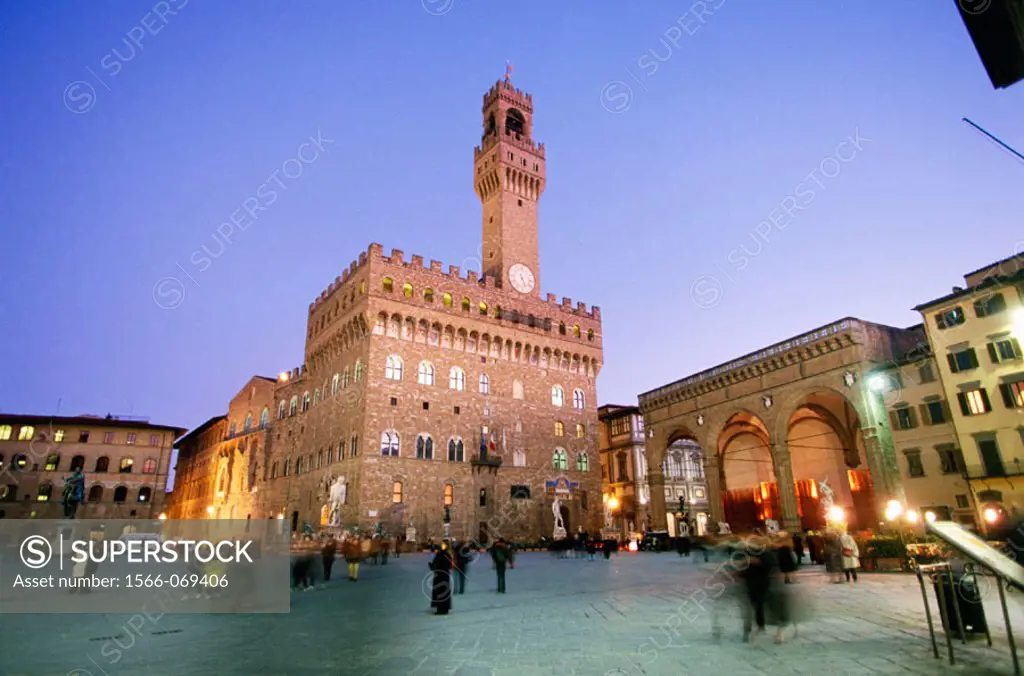 Palazzo Vecchio at Piazza della Signoria. Florence. Italy