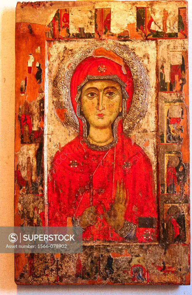 Painting in the Byzantine Art Museum. Nicosia. Cyprus