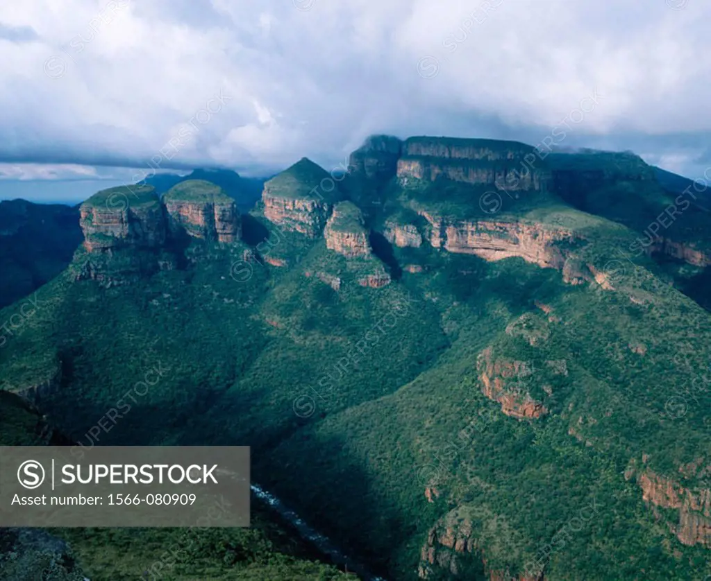 The Three Rondavels, Blyde River Canyon, near Graskop. Limpopo province, South Africa