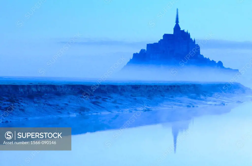 Mont St. Michel at dawn. Normandy. France