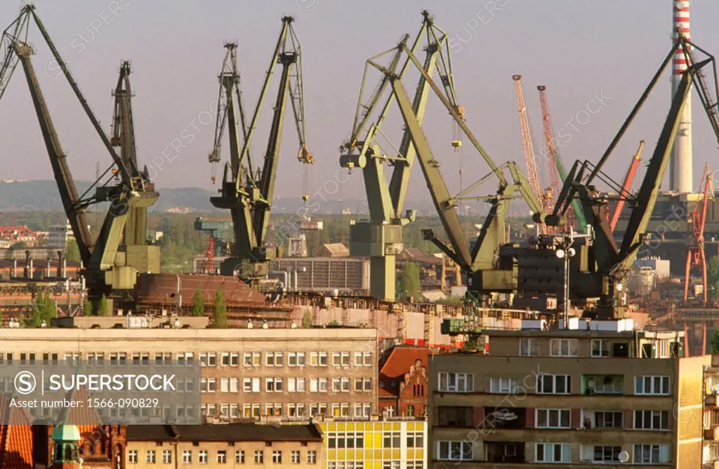 Shipyards. Gdansk. Pomerania. Poland