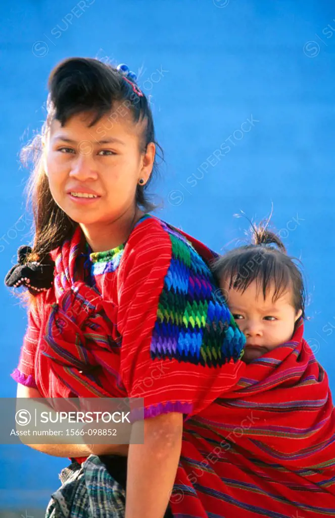 Mother and child. Chichicastenango. Guatemala