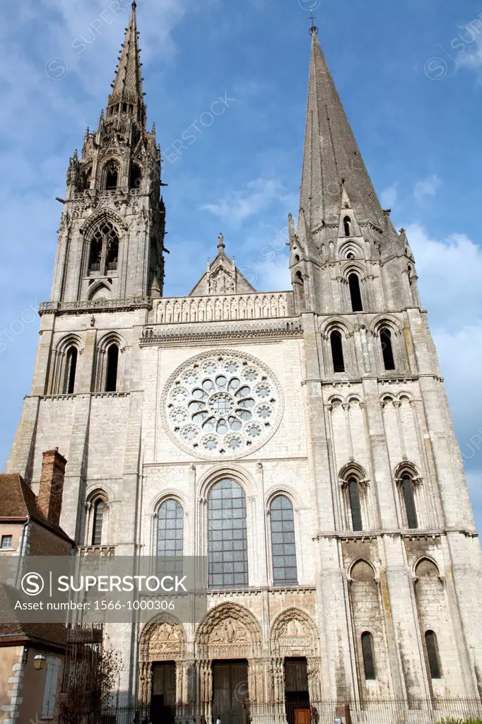 France, Eure et Loir, Chartres, Notre Dame de Chartres Cathedral